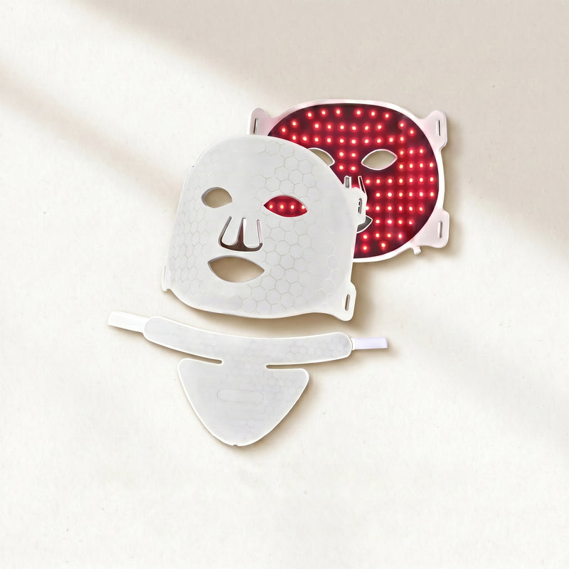 Masque LED visage BelleAura - soin luminothérapie anti-âge